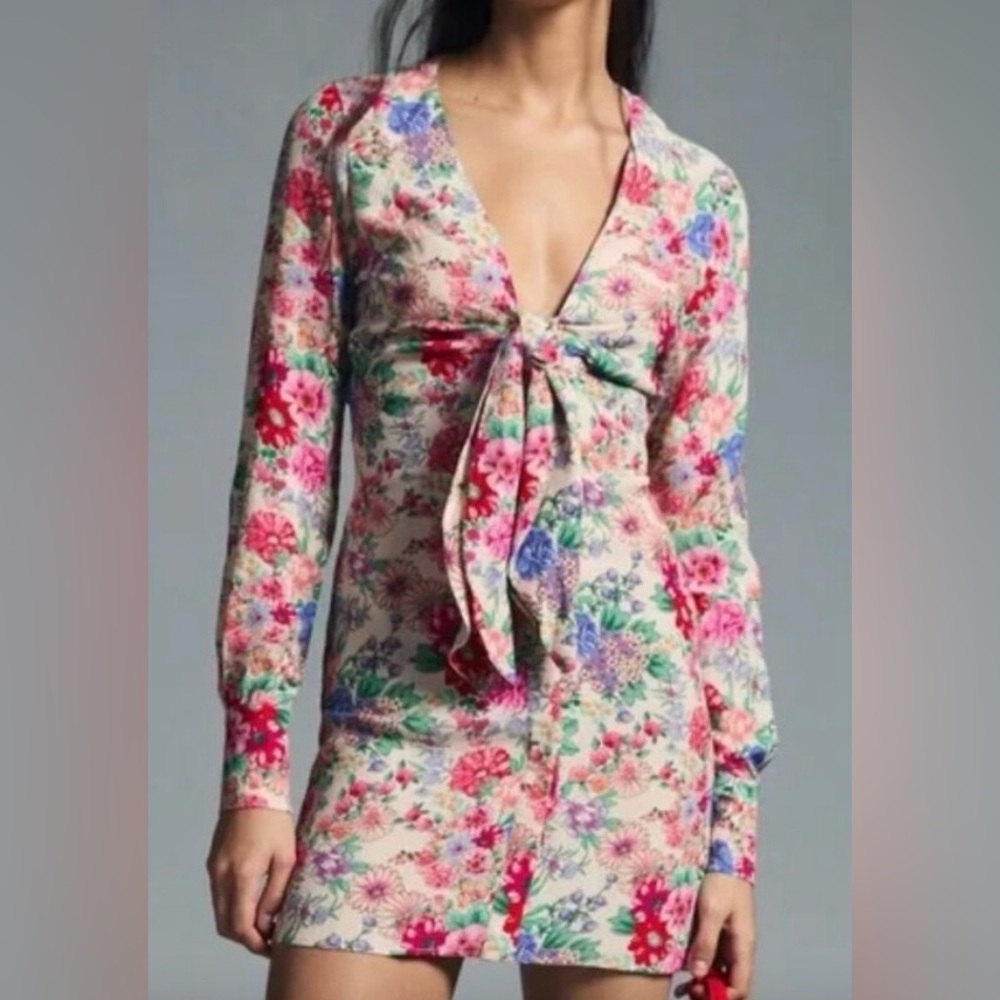 Favorite Daughter The Barely Holding It Together Mini Dress Floral Size 2 NWT